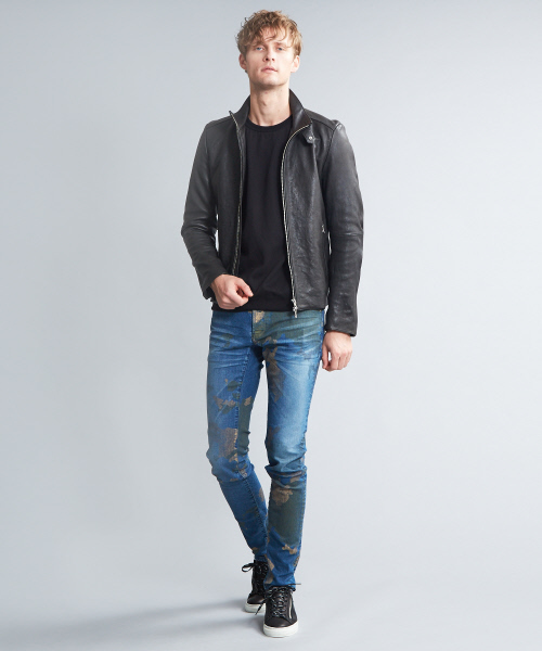 5351 POUR LES HOMMES(ゴーサンゴーイチプールオム)の「カモフラスキニーデニム(デニムパンツ・メンズ・グレー/インディゴブルー・44/46/48/50)」の12枚目の写真