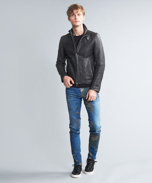 5351 POUR LES HOMMES(ゴーサンゴーイチプールオム)の「カモフラスキニーデニム(デニムパンツ・メンズ・グレー/インディゴブルー・44/46/48/50)」の13枚目の写真