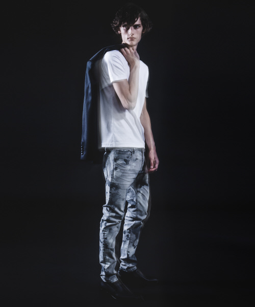 5351 POUR LES HOMMES(ゴーサンゴーイチプールオム)の「カモフラスキニーデニム(デニムパンツ・メンズ・グレー/インディゴブルー・44/46/48/50)」の18枚目の写真