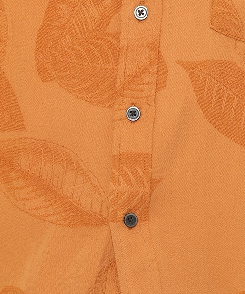 LAKOLE（ラコレ）の「ジャカードリーフ柄シャツ / LAKOLE（シャツ/ブラウス・メンズ・ネイビー/グリーン/ライトブラウン・MEDIUM/LARGE）」の15枚目の写真