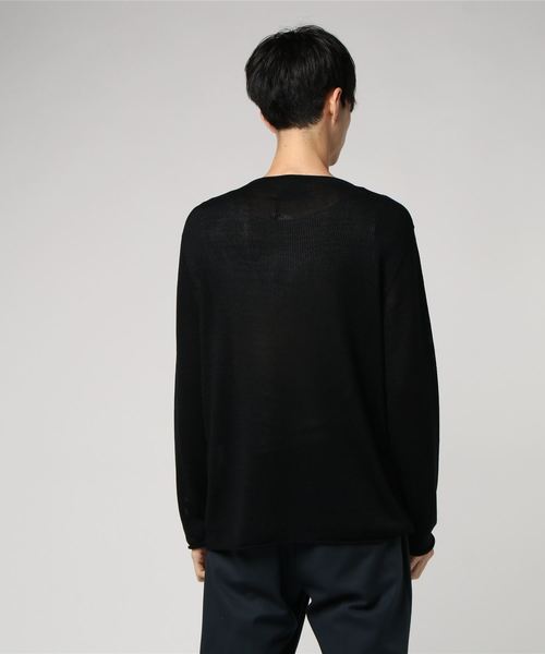 UNITED TOKYO（ユナイテッドトウキョウ）の「ウォッシャブルシルクサマーニット（ニット/セーター・メンズ・ブラック/マルチ・1/2）」の4枚目の写真