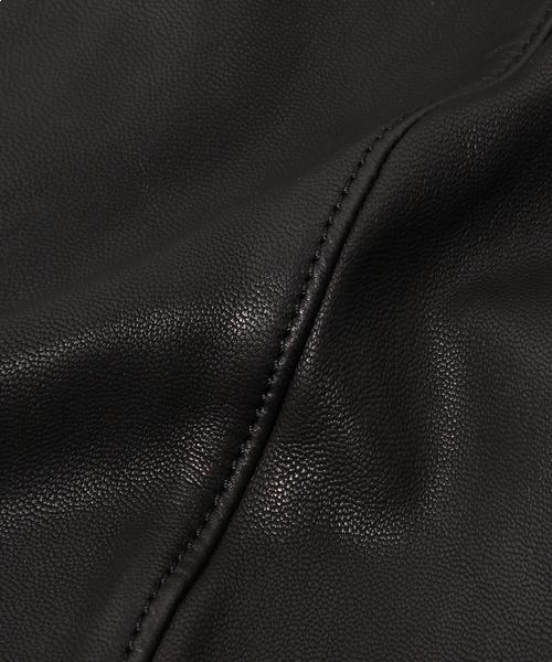 HYSTERIC GLAMOUR(ヒステリックグラマー)の「ゴートレザーシングルJK(ブルゾン・メンズ・オレンジ/ブルー/ブラック・SMALL/MEDIUM/LARGE)」の12枚目の写真