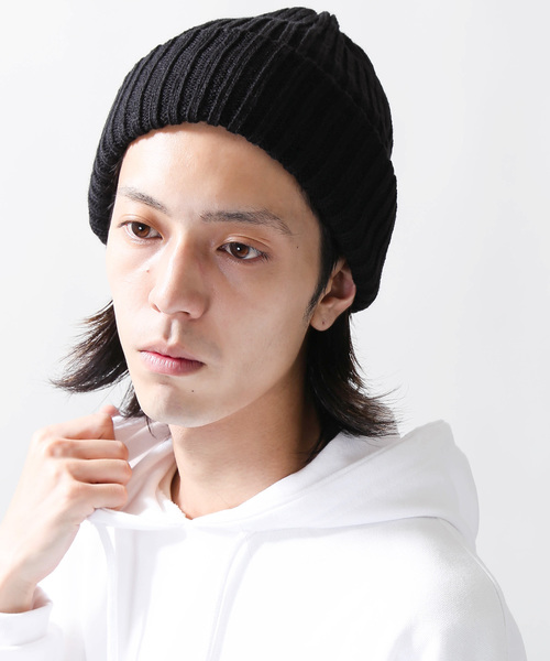 WEGO（ウィゴー）の「WEGO/リブニットキャップ（ニットキャップ/ビーニー・メンズ・ブラック/杢グレー/ワイン/ホワイト/ベージュ/パープル・FREE）」の11枚目の写真