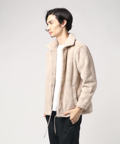 STYLEBLOCK（スタイルブロック）の「防風ダブルボアコーチジャケット（ブルゾン・メンズ・ブラック/ベージュ/ネイビー/レッド・LL/M/L）」の3枚目の写真