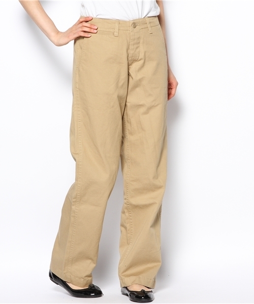 BEAMS BOY  ワイド チノパンツ  ベージュ  新品　完売品 BEAMS BOY（ビームスボーイ）の「ワイド チノパンツ（チノパンツ