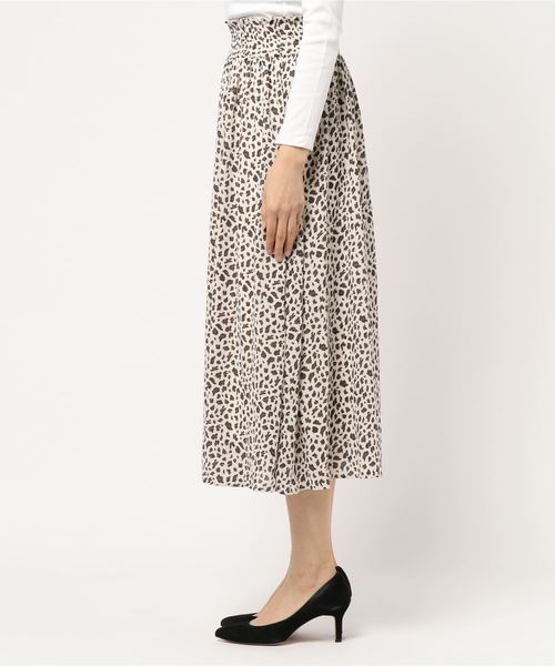LOWRYS FARM（ローリーズファーム）の「レオパードマキシスカート２　826728（スカート・レディース・アイボリー/グレー・FREE）」の4枚目の写真