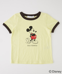 AZUL by moussy | KIDS RIGER MICKEY TEE/キッズリンガーミッキーTシャツ(Tシャツ/カットソー)