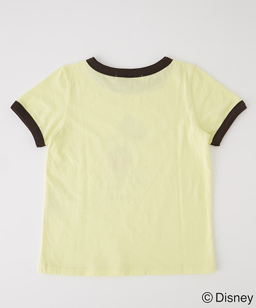 AZUL by moussy(アズールバイマウジー)の「KIDS RIGER MICKEY TEE/キッズリンガーミッキーTシャツ(Tシャツ/カットソー・キッズ・イエロー/ホワイト・100/120/110)」の10枚目の写真