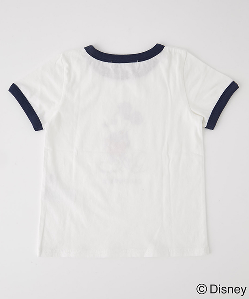 AZUL by moussy(アズールバイマウジー)の「KIDS RIGER MICKEY TEE/キッズリンガーミッキーTシャツ(Tシャツ/カットソー・キッズ・イエロー/ホワイト・100/120/110)」の6枚目の写真