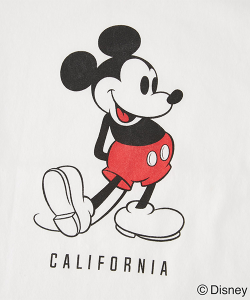 AZUL by moussy(アズールバイマウジー)の「KIDS RIGER MICKEY TEE/キッズリンガーミッキーTシャツ(Tシャツ/カットソー・キッズ・イエロー/ホワイト・100/120/110)」の5枚目の写真