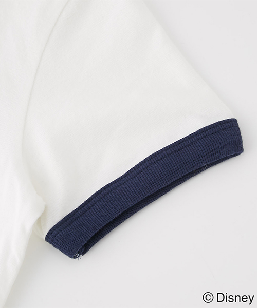 AZUL by moussy(アズールバイマウジー)の「KIDS RIGER MICKEY TEE/キッズリンガーミッキーTシャツ(Tシャツ/カットソー・キッズ・イエロー/ホワイト・100/120/110)」の3枚目の写真