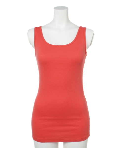 PLST（プラステ）の「リブタンクトップ（タンクトップ・レディース・ミント/ヘザーグレー/インディゴブルー/ネイビー/レッド・2）」の5枚目の写真