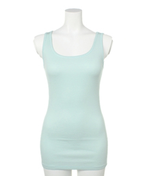 リブタンクトップ