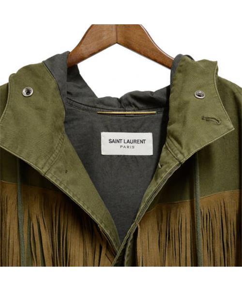 SAINT LAURENT フリンジ付きポンチョ SAINT LAURENT フリンジ付きポンチョ