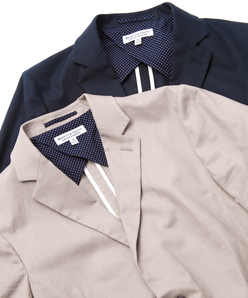 BEAUTY&YOUTH UNITED ARROWS(ビューティーアンドユースユナイテッドアローズ)の「BY ∴ ノッチド 2ボタン ジャケット クォータ-スリーブ(テーラードジャケット・メンズ・グレー/ネイビー・X-LARGE/SMALL/MEDIUM/LARGE)」の10枚目の写真