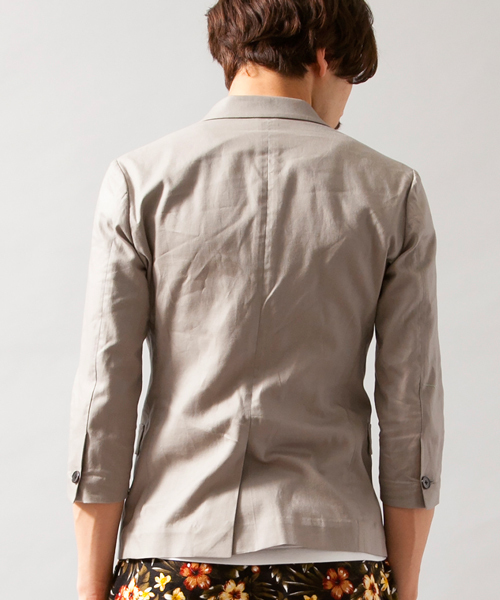 BEAUTY&YOUTH UNITED ARROWS(ビューティーアンドユースユナイテッドアローズ)の「BY ∴ ノッチド 2ボタン ジャケット クォータ-スリーブ(テーラードジャケット・メンズ・グレー/ネイビー・X-LARGE/SMALL/MEDIUM/LARGE)」の12枚目の写真