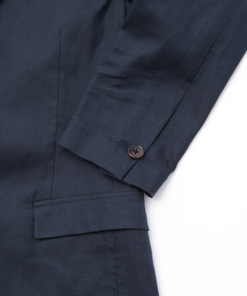 BEAUTY&YOUTH UNITED ARROWS(ビューティーアンドユースユナイテッドアローズ)の「BY ∴ ノッチド 2ボタン ジャケット クォータ-スリーブ(テーラードジャケット・メンズ・グレー/ネイビー・X-LARGE/SMALL/MEDIUM/LARGE)」の5枚目の写真