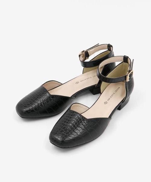 Majestic Legon マジェスティックレゴン の アソートスクエアパンプス パンプス Wear