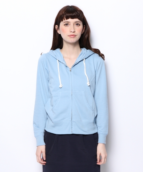 Dip Drops(Dip Drops)の「ミニ裏毛パーカー(パーカー・レディース・ホワイト系/ローズ系/ピンク系/イエロー系/グリーン系/サックスブルー系/ネイビー系/グレー系1・2)」の22枚目の写真