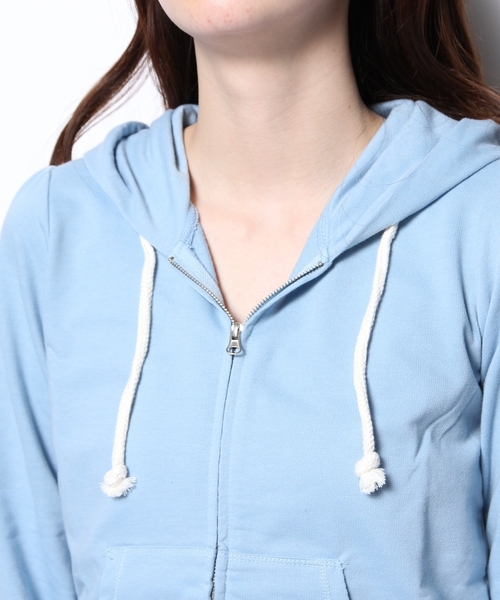 Dip Drops(Dip Drops)の「ミニ裏毛パーカー(パーカー・レディース・ホワイト系/ローズ系/ピンク系/イエロー系/グリーン系/サックスブルー系/ネイビー系/グレー系1・2)」の18枚目の写真