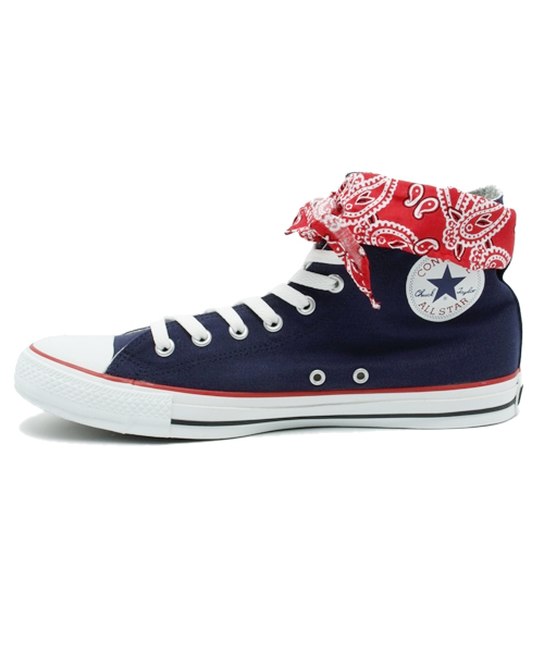 CONVERSE(コンバース)の「ALL STAR BANDANA HI/オールスター バンダナ HI(スニーカー・メンズ・ネイビー/ホワイト×ネイビー・9.5/7.5/5/6/9/7/8/4.5/8.5/3/4/6.5/10.5/3.5/5.5)」の9枚目の写真