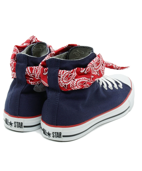 CONVERSE(コンバース)の「ALL STAR BANDANA HI/オールスター バンダナ HI(スニーカー・メンズ・ネイビー/ホワイト×ネイビー・9.5/7.5/5/6/9/7/8/4.5/8.5/3/4/6.5/10.5/3.5/5.5)」の5枚目の写真