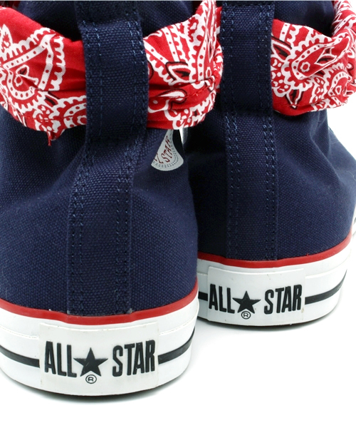 CONVERSE(コンバース)の「ALL STAR BANDANA HI/オールスター バンダナ HI(スニーカー・メンズ・ネイビー/ホワイト×ネイビー・9.5/7.5/5/6/9/7/8/4.5/8.5/3/4/6.5/10.5/3.5/5.5)」の8枚目の写真