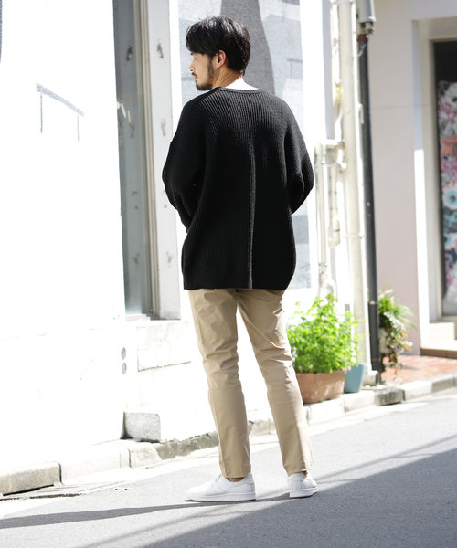 FREAK'S STORE（フリークスストア）の「畦ビッグシルエットニット（ニット/セーター・メンズ・ホワイト/ブラック/ブラウン・マルチサイズ）」の8枚目の写真