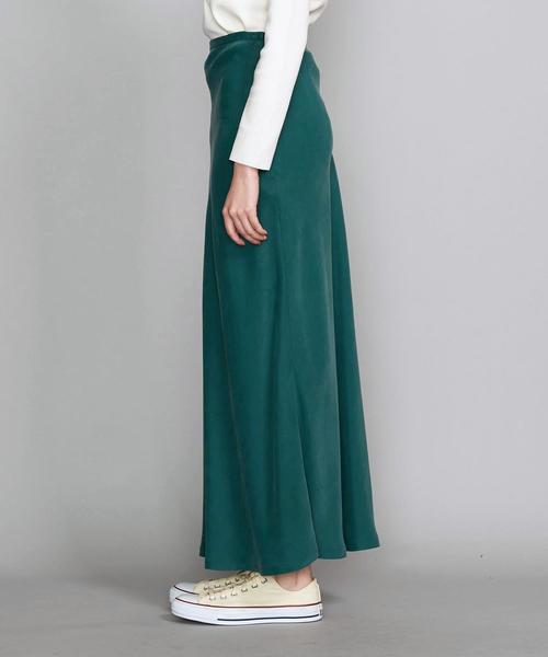 BEAUTY&YOUTH UNITED ARROWS（ビューティーアンドユースユナイテッドアローズ）の「BY∴ ヴィンテージライクキュプラ タイトマキシスカートо（スカート・レディース・ケリー/ダークグレー/ブラウン・SMALL/MEDIUM/LARGE）」の18枚目の写真