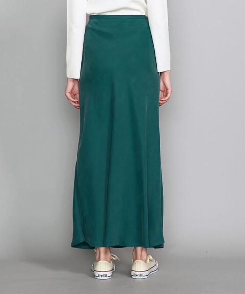BEAUTY&YOUTH UNITED ARROWS（ビューティーアンドユースユナイテッドアローズ）の「BY∴ ヴィンテージライクキュプラ タイトマキシスカートо（スカート・レディース・ケリー/ダークグレー/ブラウン・SMALL/MEDIUM/LARGE）」の17枚目の写真