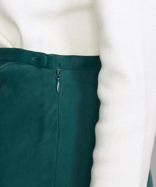BEAUTY&YOUTH UNITED ARROWS（ビューティーアンドユースユナイテッドアローズ）の「BY∴ ヴィンテージライクキュプラ タイトマキシスカートо（スカート・レディース・ケリー/ダークグレー/ブラウン・SMALL/MEDIUM/LARGE）」の15枚目の写真