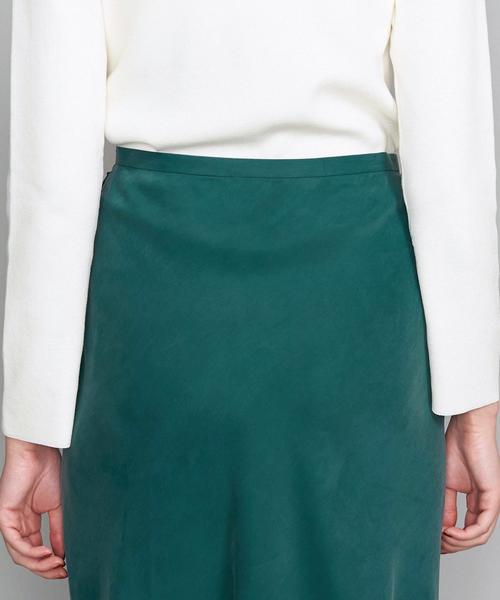 BEAUTY&YOUTH UNITED ARROWS（ビューティーアンドユースユナイテッドアローズ）の「BY∴ ヴィンテージライクキュプラ タイトマキシスカートо（スカート・レディース・ケリー/ダークグレー/ブラウン・SMALL/MEDIUM/LARGE）」の14枚目の写真