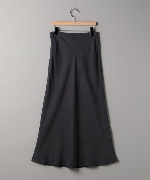 BEAUTY&YOUTH UNITED ARROWS（ビューティーアンドユースユナイテッドアローズ）の「BY∴ ヴィンテージライクキュプラ タイトマキシスカートо（スカート・レディース・ケリー/ダークグレー/ブラウン・SMALL/MEDIUM/LARGE）」の7枚目の写真
