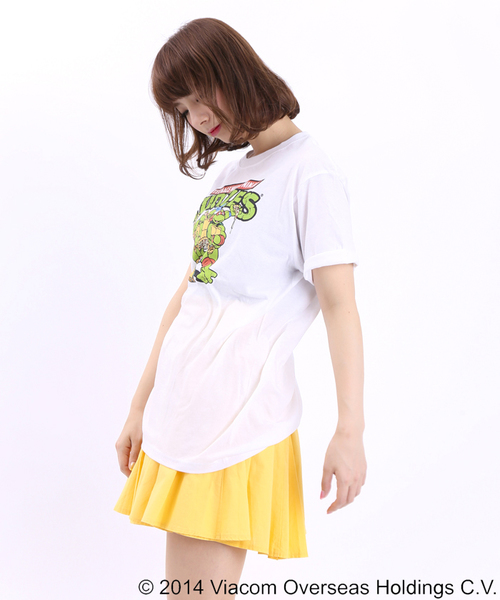 WEGO（ウィゴー）の「WEGO/オリジナルTシャツ(タートルズ)（Tシャツ/カットソー・レディース・ホワイト/ブラック・FREE）」の8枚目の写真