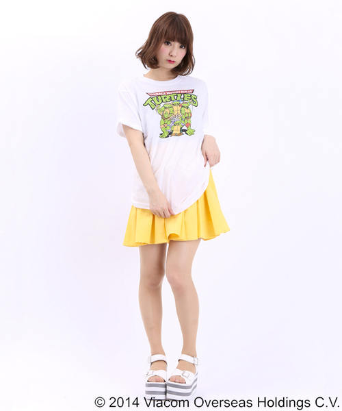 WEGO（ウィゴー）の「WEGO/オリジナルTシャツ(タートルズ)（Tシャツ/カットソー・レディース・ホワイト/ブラック・FREE）」の6枚目の写真