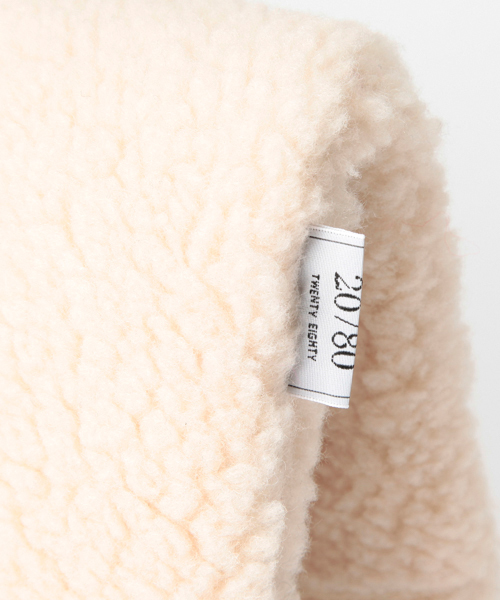 Ray BEAMS（レイビームス）の「【Marisol11月号掲載】20/80 / ボア フリース クラッチバッグ（クラッチバッグ・レディース・アイボリー/グレー・ONE SIZE）」の8枚目の写真
