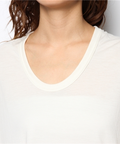 OUTLET（アウトレット）の「【CIAOPANIC TYPY】ジャージーチュニックワンピース（Tシャツ/カットソー・レディース・オフホワイト・FREE）」の8枚目の写真