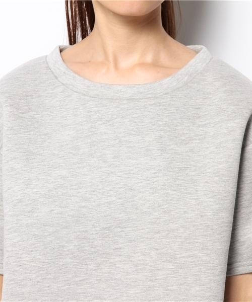 WEGO（ウィゴー）の「WEGO/ボンディング5分袖スウェット（スウェット・レディース・杢グレー/ネイビー・FREE）」の7枚目の写真