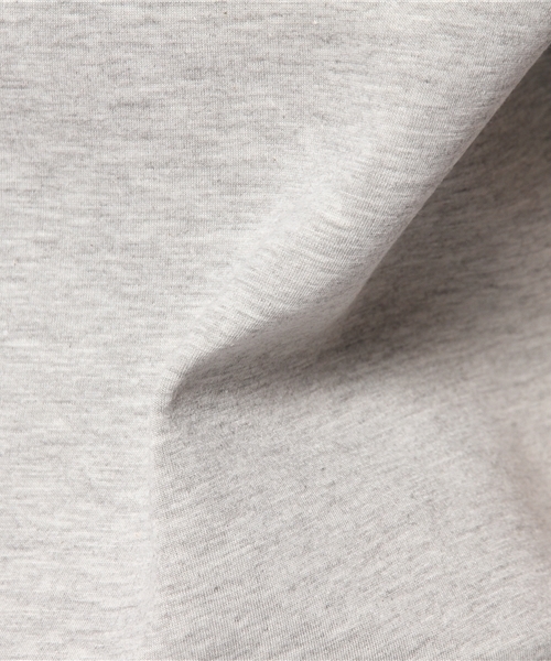 WEGO（ウィゴー）の「WEGO/ボンディング5分袖スウェット（スウェット・レディース・杢グレー/ネイビー・FREE）」の3枚目の写真