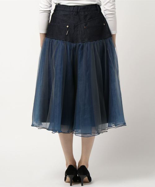 FRAPBOIS（フラボア）の「ブギーパンツ（デニムパンツ・レディース・ブラック/ネイビー・1/0）」の12枚目の写真