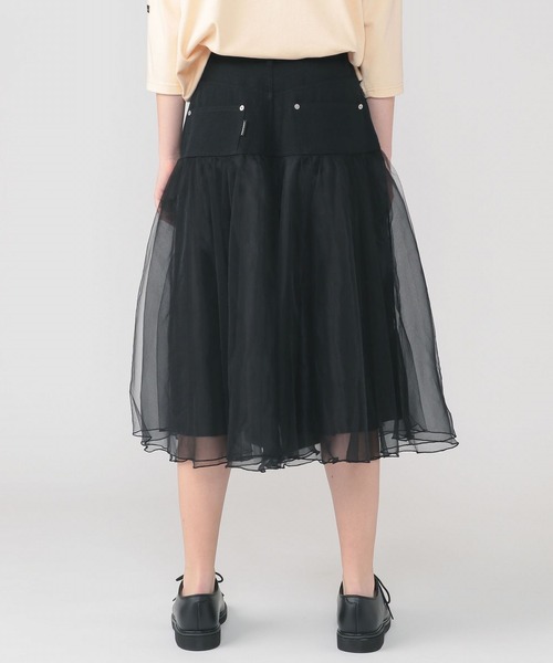 FRAPBOIS（フラボア）の「ブギーパンツ（デニムパンツ・レディース・ブラック/ネイビー・1/0）」の4枚目の写真