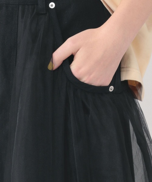 FRAPBOIS（フラボア）の「ブギーパンツ（デニムパンツ・レディース・ブラック/ネイビー・1/0）」の6枚目の写真