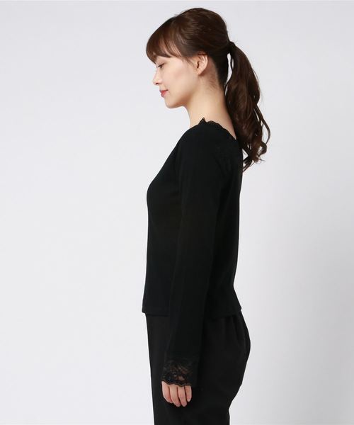 WEGO（ウィゴー）の「WEGO/2wayレースロンT（Tシャツ/カットソー・レディース・ベージュ/ブラック/ホワイト/ホワイト系その他/ブラック系その他・FREE）」の18枚目の写真