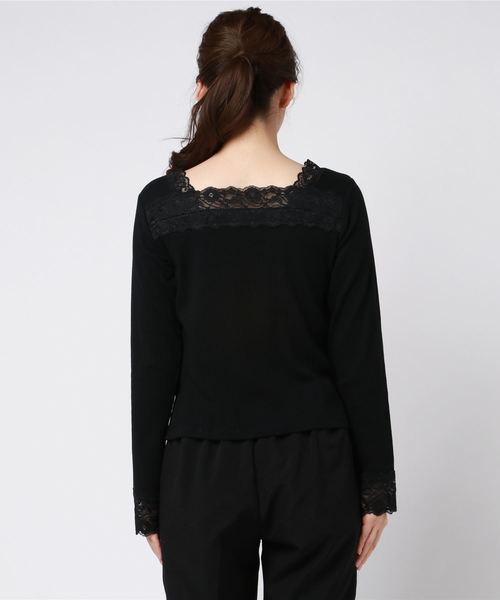 WEGO（ウィゴー）の「WEGO/2wayレースロンT（Tシャツ/カットソー・レディース・ベージュ/ブラック/ホワイト/ホワイト系その他/ブラック系その他・FREE）」の12枚目の写真