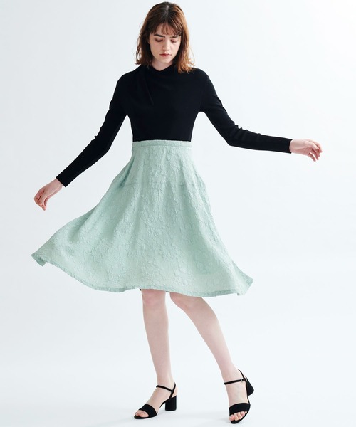 セール ジャカードスカートコンビワンピース ワンピース Lanvin En Bleu ランバンオンブルー のファッション通販 Zozotown