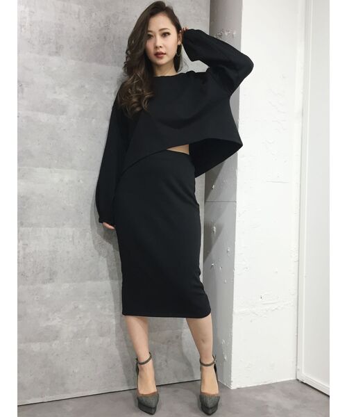 RESEXXY（リゼクシー）の「裏毛オーバートップス（Tシャツ/カットソー・レディース・ブラック/ピンク/アイボリー・FREE）」の8枚目の写真