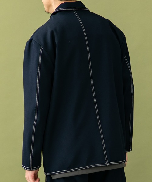 UNITED TOKYO（ユナイテッドトウキョウ）の「ダブルクロス ＢＯＸ ジャケット/セットアップ（テーラードジャケット・メンズ・ネイビー・1/2/3）」の4枚目の写真