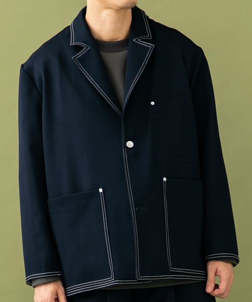 UNITED TOKYO（ユナイテッドトウキョウ）の「ダブルクロス ＢＯＸ ジャケット/セットアップ（テーラードジャケット・メンズ・ネイビー・1/2/3）」の6枚目の写真