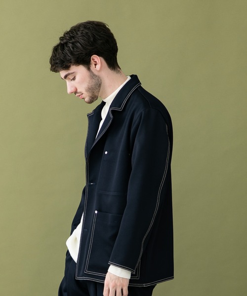 UNITED TOKYO（ユナイテッドトウキョウ）の「ダブルクロス ＢＯＸ ジャケット/セットアップ（テーラードジャケット・メンズ・ネイビー・1/2/3）」の9枚目の写真