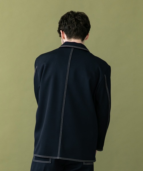 UNITED TOKYO（ユナイテッドトウキョウ）の「ダブルクロス ＢＯＸ ジャケット/セットアップ（テーラードジャケット・メンズ・ネイビー・1/2/3）」の8枚目の写真